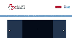 Desktop Screenshot of abilityhousing.org